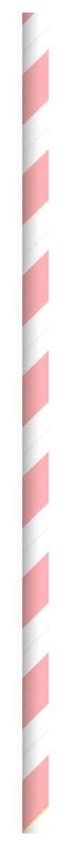 Packnwood Durable Pink & White Striped Paper Straws - Wrapped D:0.2in L:7.75in - iFoodservice Online