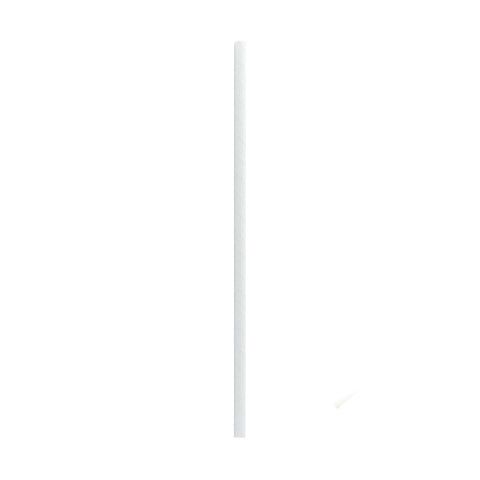 Packnwood Durable Solid White Paper Straws - Wrapped D:0.2in L:7.75in - iFoodservice Online