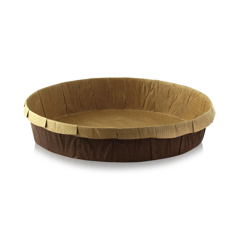 Packnwood Free Standing Round Kraft Paper Baking Mold 20oz D:7in H:2in - iFoodservice Online