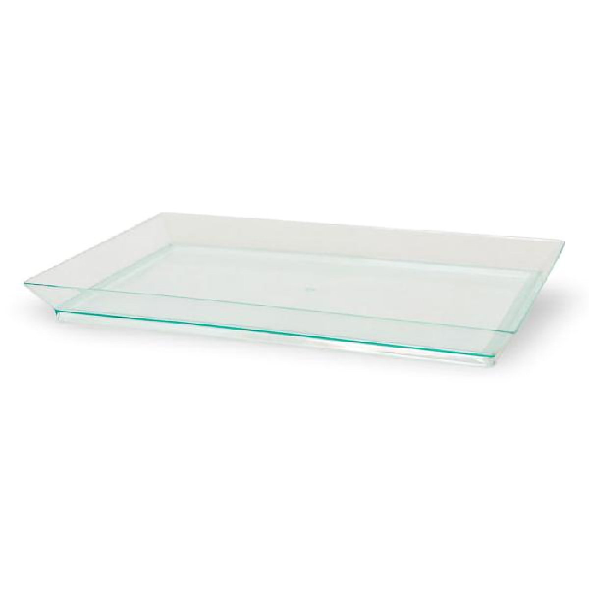 Packnwood Klarity Rectangular Transparent Green Dish 11oz L:7in W:5.1in H:0.6in - iFoodservice Online