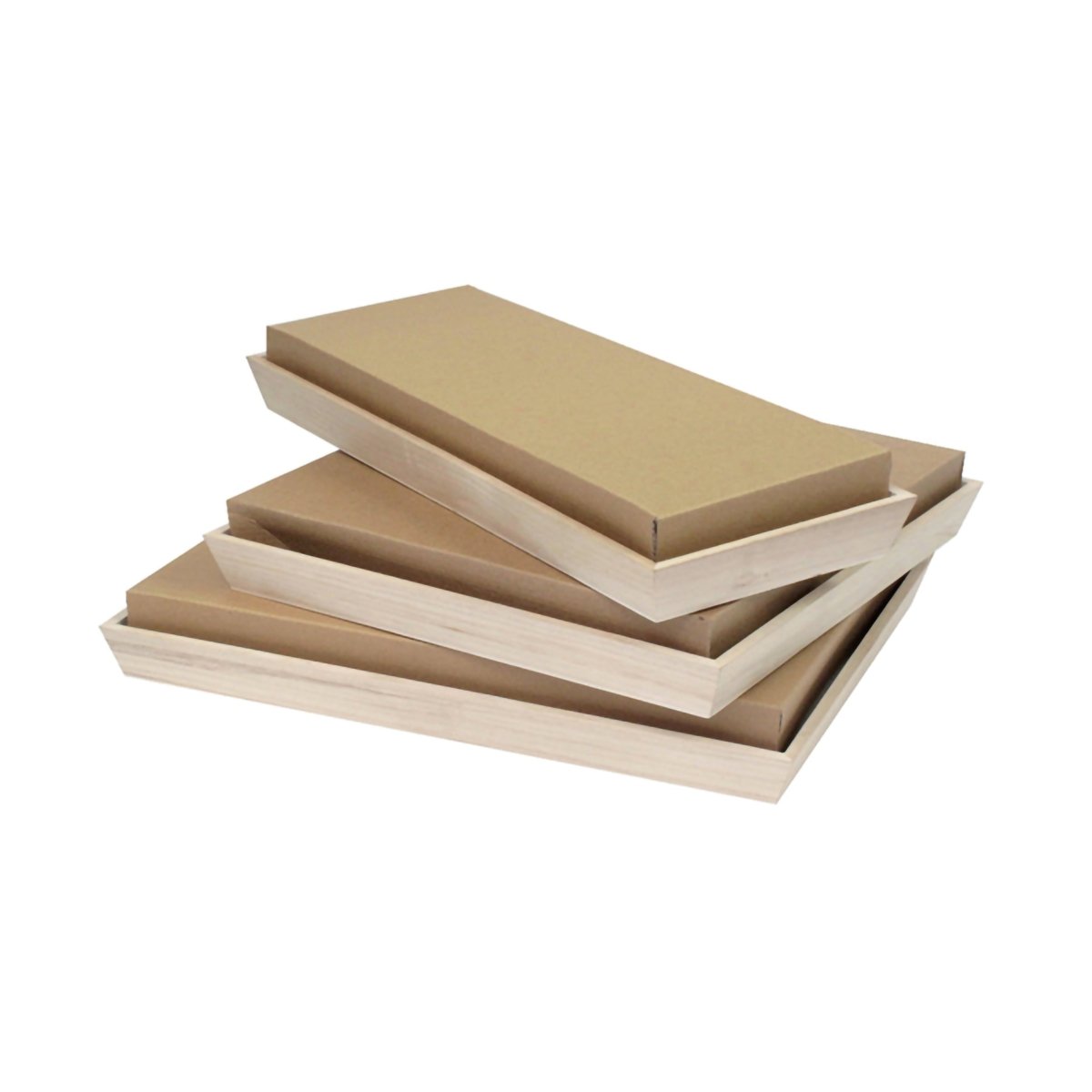 Packnwood Kraft Cardboard Lid for 210WOODTRAY15 L:15.35in W:5.9in H:2.36in - iFoodservice Online