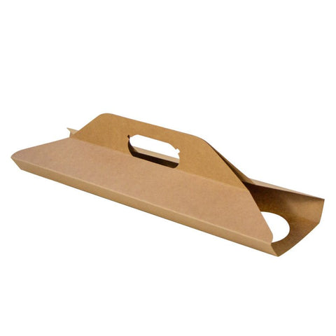 Packnwood Kraft Paper 4 Cup Carrier for 10oz / 12oz / 16oz / 20oz L:16.5in W:3.7in - iFoodservice Online