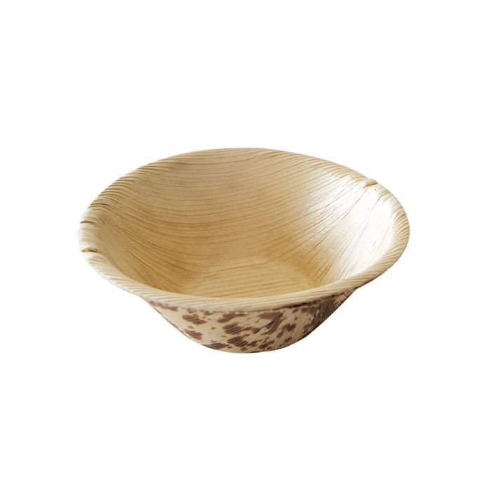 Packnwood Mini Bamboo Leaf Round Dish 2oz D:3.1in - iFoodservice Online