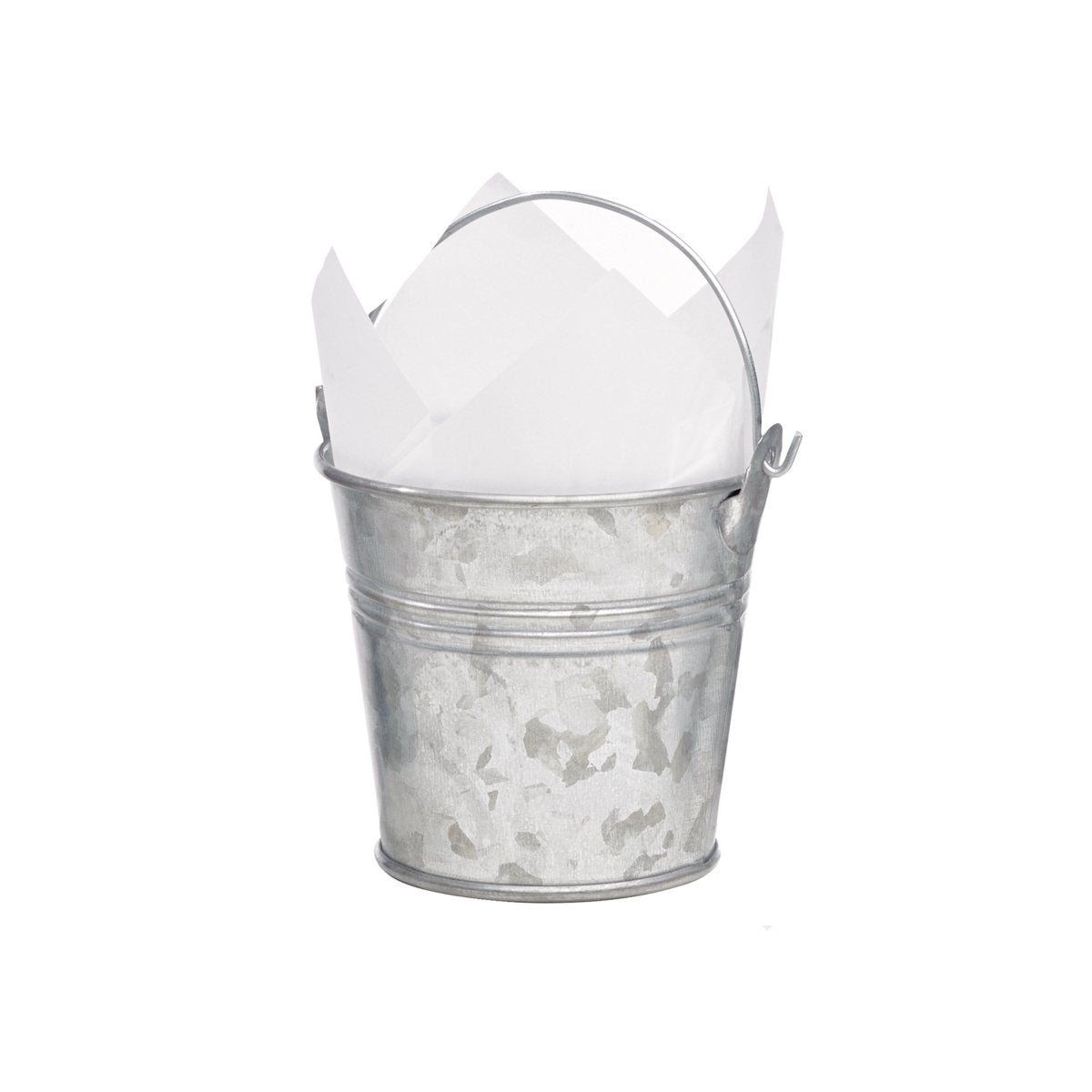 Packnwood Mini Reusable Metal Bucket 7oz D:3in H:3in - iFoodservice Online