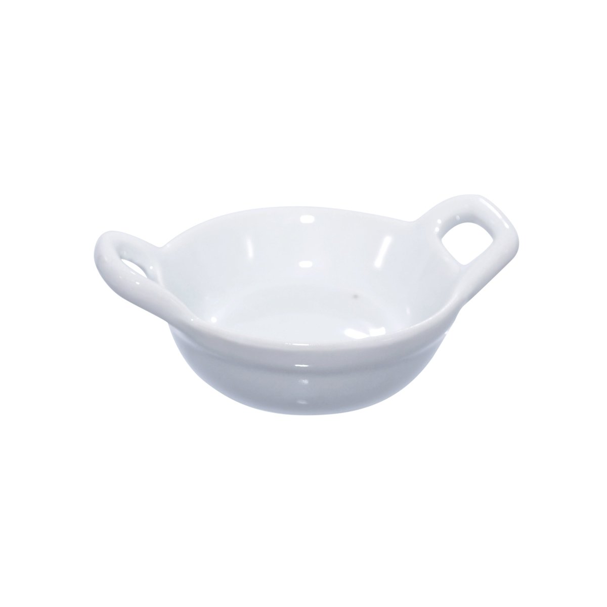 Packnwood Mini Reusable Porcelain Casserole Dish 1oz D:2.5in H:1in - iFoodservice Online