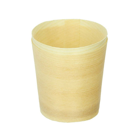 Packnwood Mini Wooden Cup D:1.5in H:1.6in - iFoodservice Online