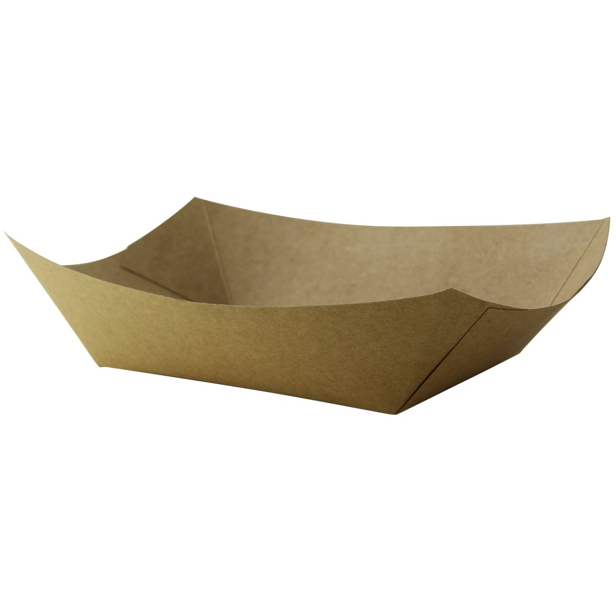 Packnwood Multi Use Large Kraft Paper Boat 2lbs 27oz L:8.7in W:5.7in H:1.4in - iFoodservice Online