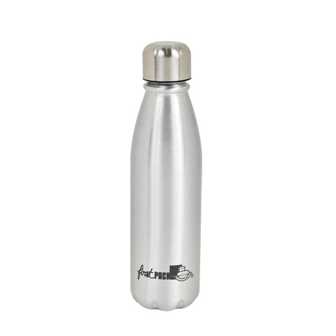 Packnwood Noxbottle reusable Aluminium water bottle with PP/Metal cap 17oz H:9.64in W:2.55in - iFoodservice Online