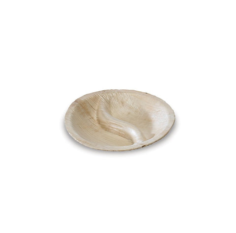 Packnwood Shaped Palm Leaf Dish 1.2oz D:3.5in - iFoodservice Online