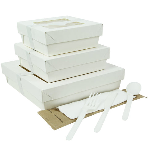 Packnwood The Perfect White Delivery Kit - 500 VIP Set - iFoodservice Online