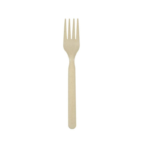 Packnwood Unwrapped Compostable & Heat Proof Corn - Bamboo Fiber Fork L:6.7in - iFoodservice Online