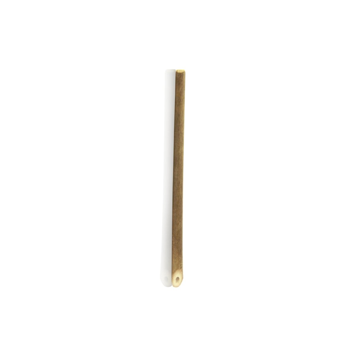 Packnwood Unwrapped Durable & Reusable Cocktail Bamboo Straw D:0.45in 5.7in - iFoodservice Online