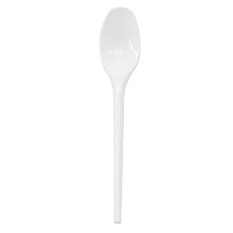 Packnwood White Dessert Spoon - iFoodservice Online