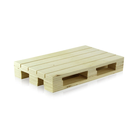 Packnwood Wood Pallet L:7.9in W:4.71in H:1.18in - iFoodservice Online