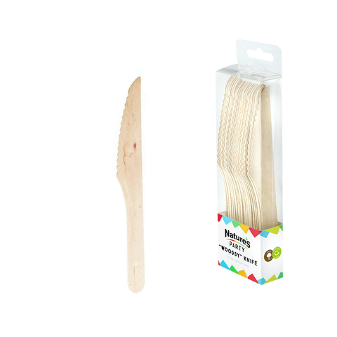 Packnwood WOODSY Wooden knife L:6.5in - iFoodservice Online