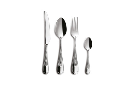 Comas 16 Table Top Pieces Palma 18/10 4mm Stainless Steel Silver(9786)