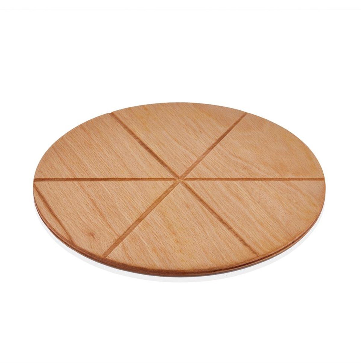 ABM Round Pizza Serving Board 42cm With Slices (A 100K 42)