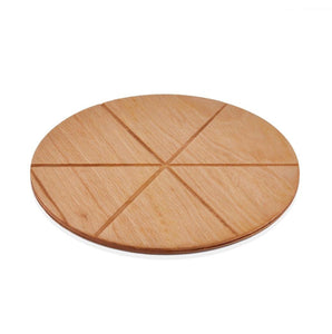 ABM Round Pizza Serving Board 42cm With Slices (A 100K 42)
