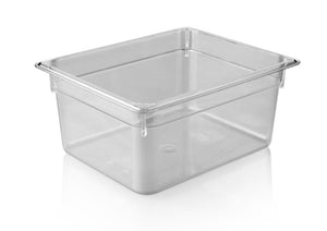 KAPP HS Gastro Polycarbonate Food Pan Clear 1/2 13x10" - 6" 46012150 (Pack of 12)