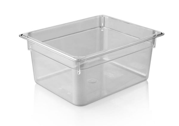 Kapp Hs Gastro Polycarbonate Food Pan Clear 1/2 13x10" - 6" 46012150 (Pack of 12)
