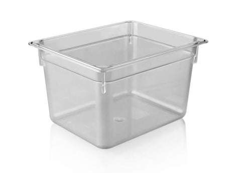 KAPP HS Gastro Polycarbonate Food Pan Clear 1/2 13x10" - 8" 46012200 (Pack of 12)