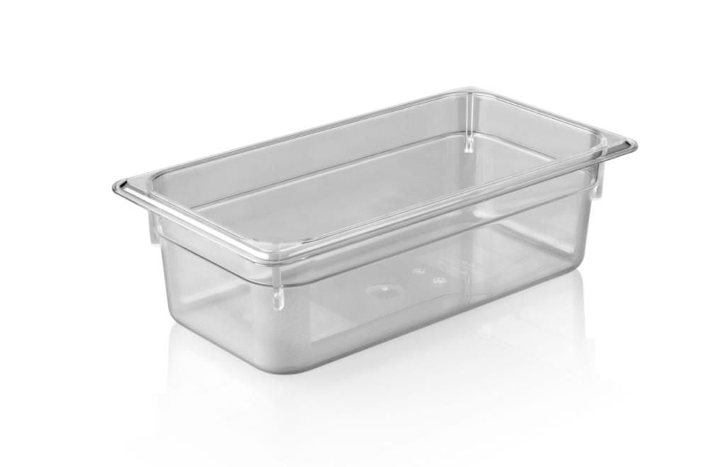 KAPP HS Gastro Polycarbonate Food Pan Clear 1/3 13x7" - 4" 46013100 (Pack of 12)