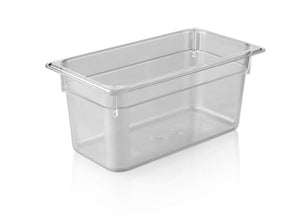 KAPP HS Gastro Polycarbonate Food Pan Clear 1/3 13x7" - 6" 46013150 (Pack of 12)