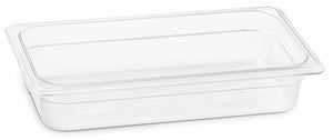 KAPP HS Gastro POLYCARBONATE FOOD PAN CLEAR 1/4 10.5x6.5" - 2.5" 46014065 (Pack of 12)