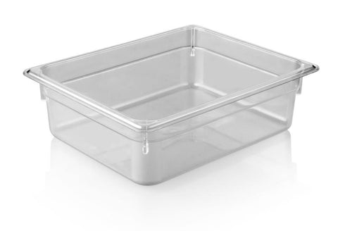 KAPP HS Gastro Polycarbonate Food Pan Clear 1/2 13x10" - 4" 46012100 (Pack of 6)