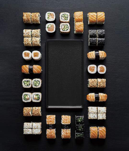 Purasangre Karasawa Rectangular Tray Black Karasawa 10.24x4.13x0.59 in - P997115B - iFoodservice Online