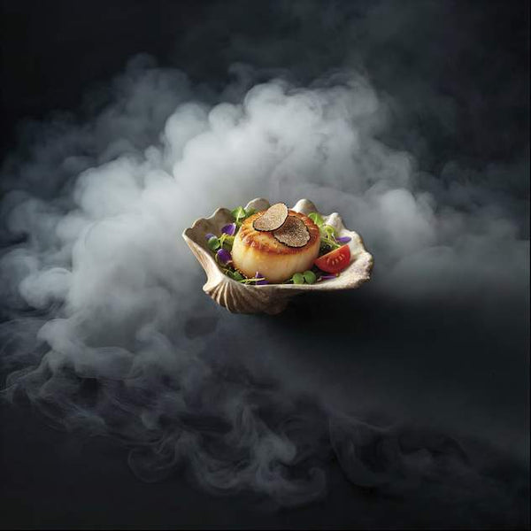 Purasangre Momi Tray Scallop Tray Momi 5.12x5.12x1.57 in - P1505034 - iFoodservice Online