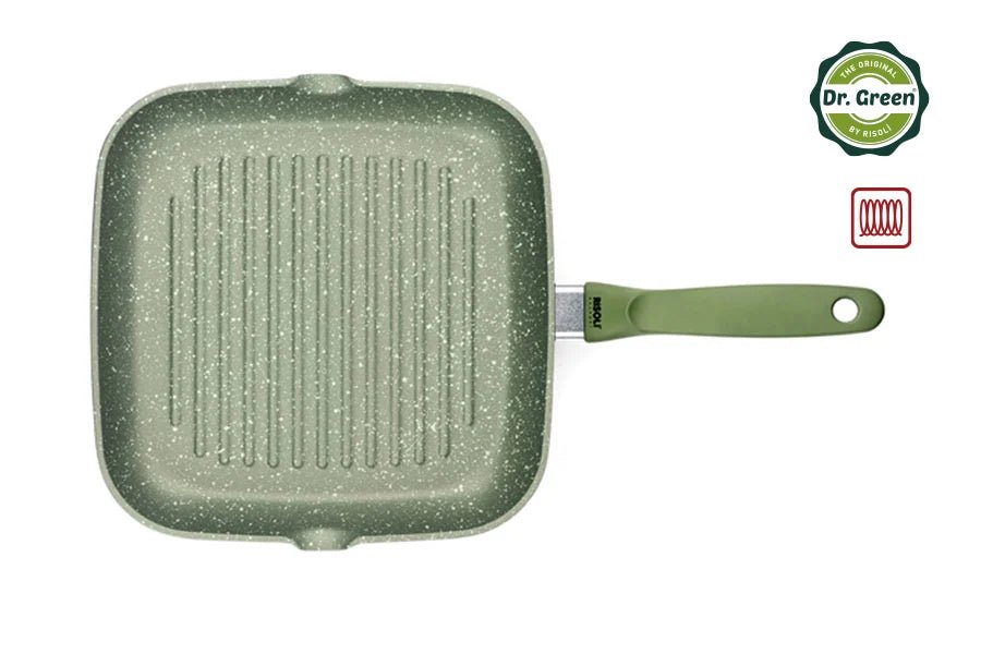 Risoli Dr. Green® Stone Induction Grill With Bakelite Handle (0094BDRIN/26) - iFoodservice Online