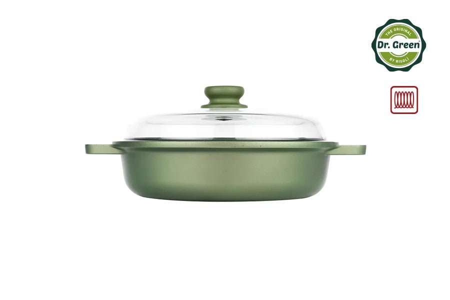 Risoli Dr. Green® Stone induction Skillet With Glass Lid (00099DRIN/28