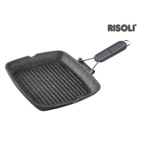 Risoli Granito Grill With Folding Silicon Handle (0092GR/36HS0) - iFoodservice Online
