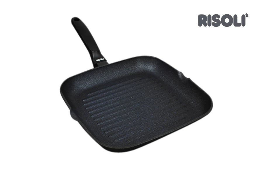 Risoli Grill Fix With Bakelite Handle, With Non - Stick Coating Black plus (00094BP/26PN) - iFoodservice Online
