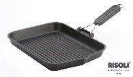 Risoli Saporelax Grill Pan With Silicone Folding Handle (0090AX/20T00) - iFoodservice Online