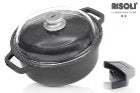 Risoli Granito Saucepot With Glass Lid & Removable Silicon Handles (0197GRIN/24H)