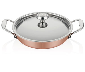 ABM Elite Multi Metal Copper Round 20cmDish +Lid (A 102YS 20K)