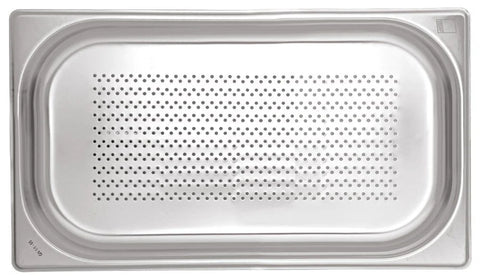 KAPP HS Gastro Perforated Food Pan 1/4 10.5x6.5" - 6" 30914150 (Pack of 30)