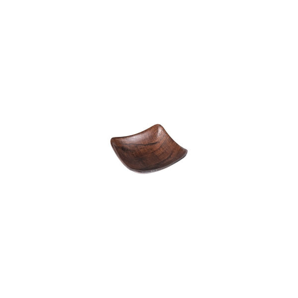 Turgla EcoGrain 4.75" x 4.75" x h:1.5" 7 oz. Square Brown Composite Bowl (Set of 12) (TRI444) - iFoodservice Online