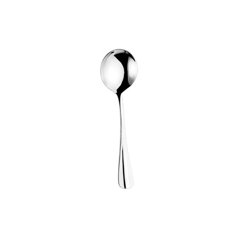 Turgla Flatware Baguette LM 7" Silver Stainless Steel Soup/Bouillon Spoon 18/10, Set of 12 (ETE2610 - 33) - iFoodservice Online