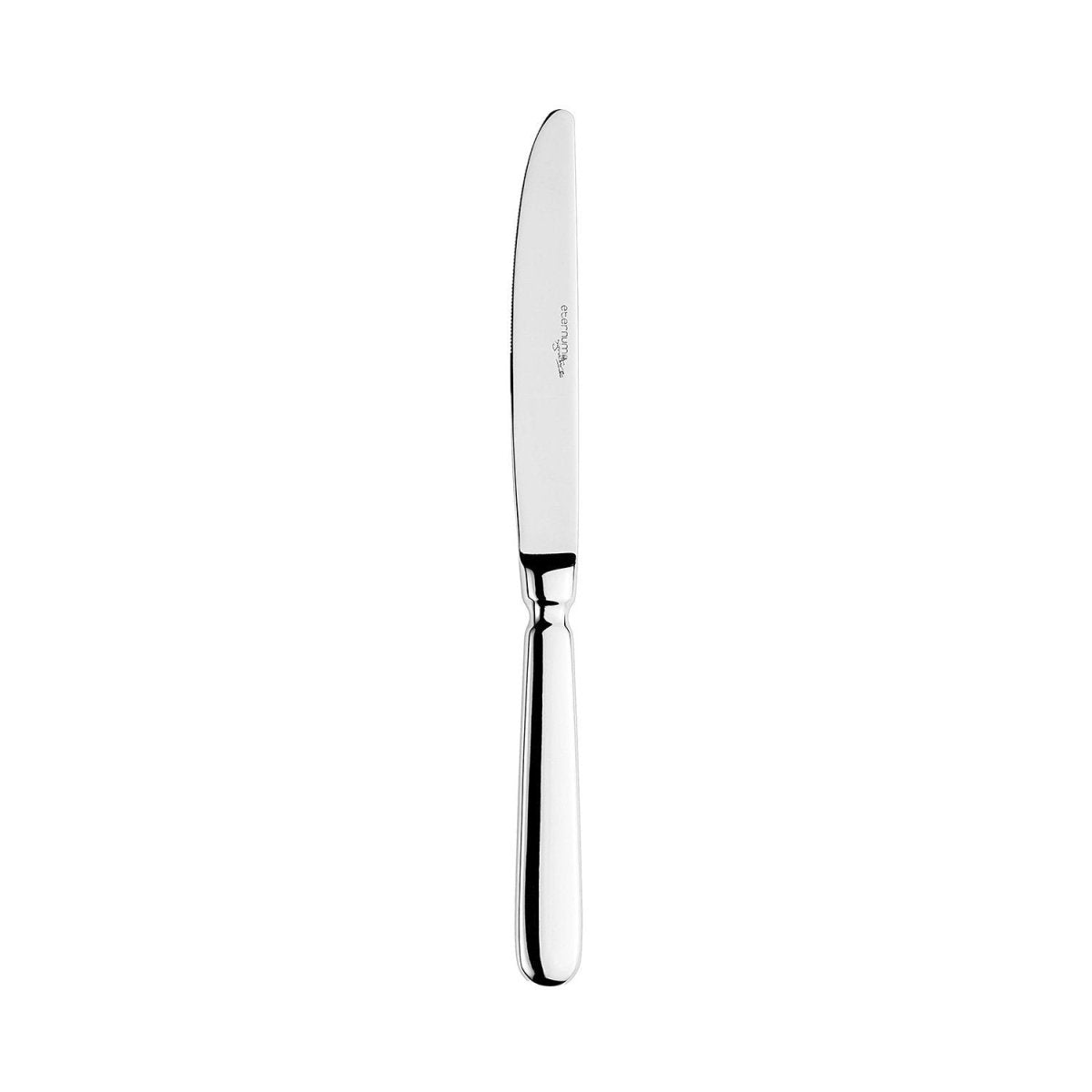 Turgla Flatware Baguette LM 9.25" Silver Stainless Steel Dinner Knife Mono 18/10, Set of 12 (ETE2610 - 5) - iFoodservice Online