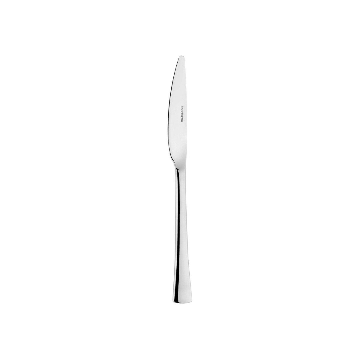 Turgla Flatware Curve 8" Silver Stainless Steel Dessert Knife Mono 18/10, Set of 12 (ETE964 - 6) - iFoodservice Online