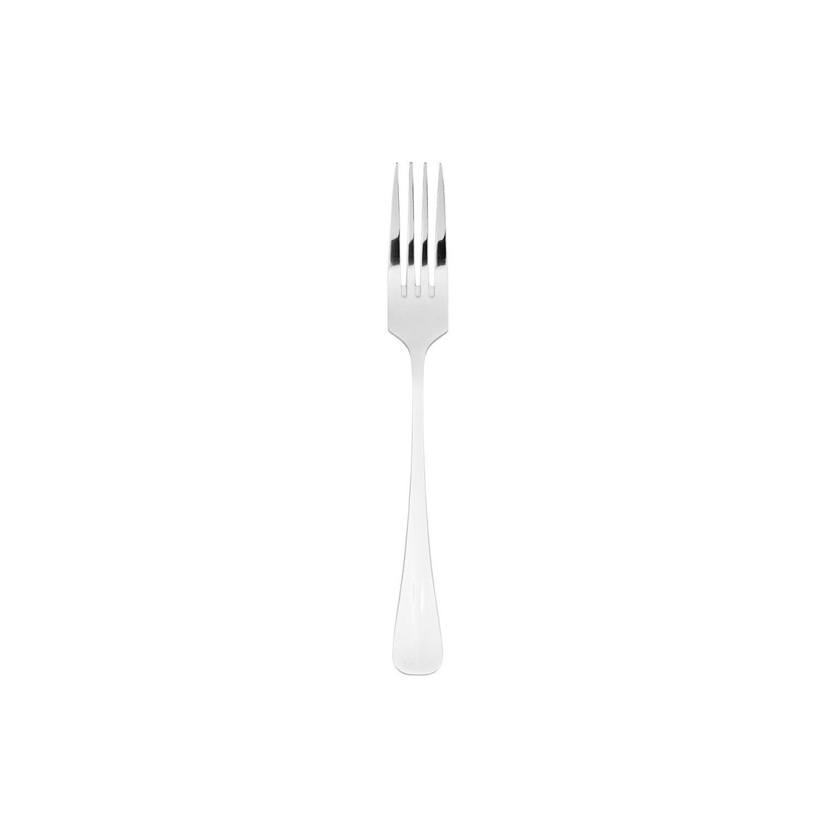 Turgla Flatware Eco Baguette 7.25" Silver Stainless Steel Dessert Fork 18/0, Set of 12 (ETE2611 - 14) - iFoodservice Online
