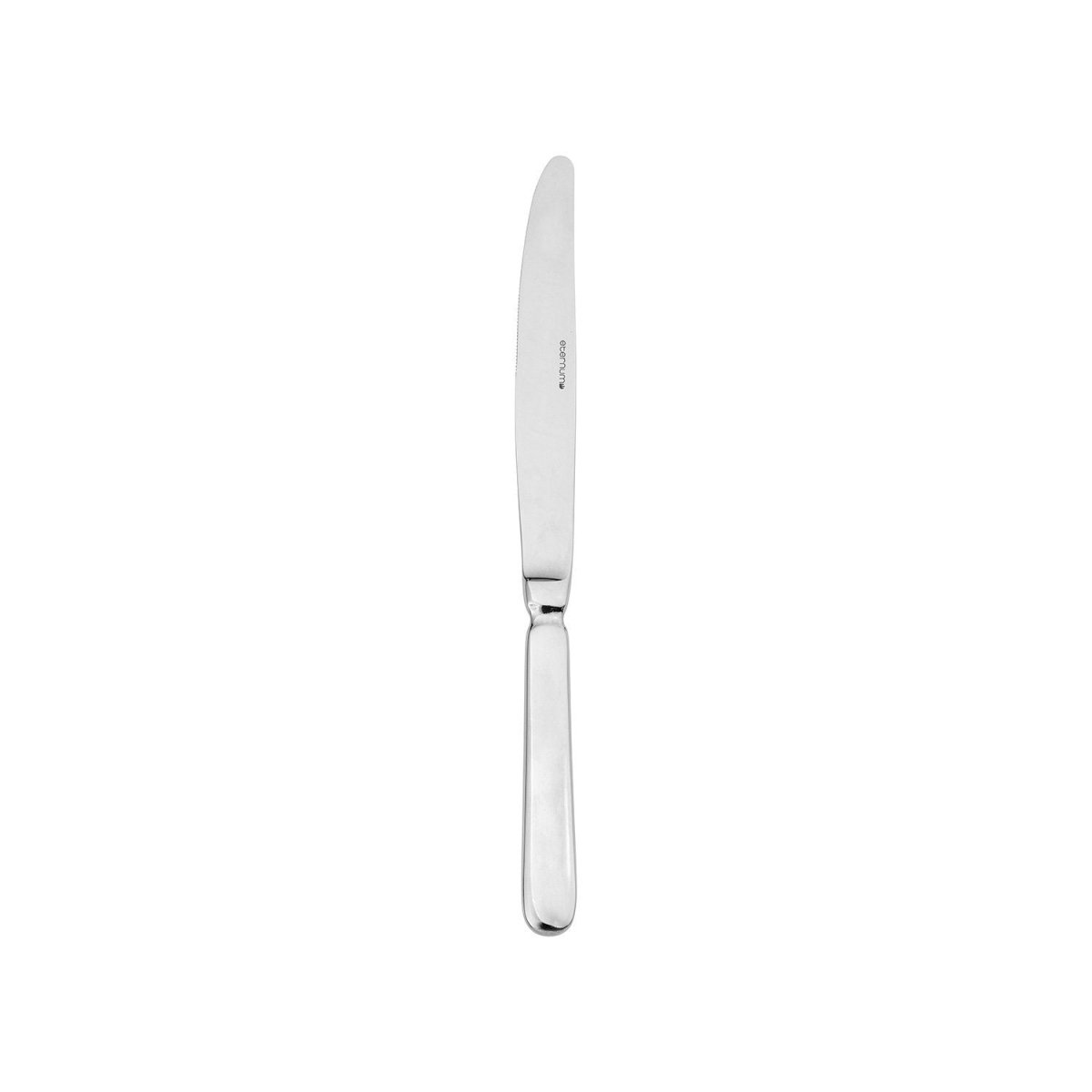 Turgla Flatware Eco Baguette 8.25" Silver Stainless Steel Dessert Knife Mono 18/0, Set of 12 (ETE2611 - 6) - iFoodservice Online