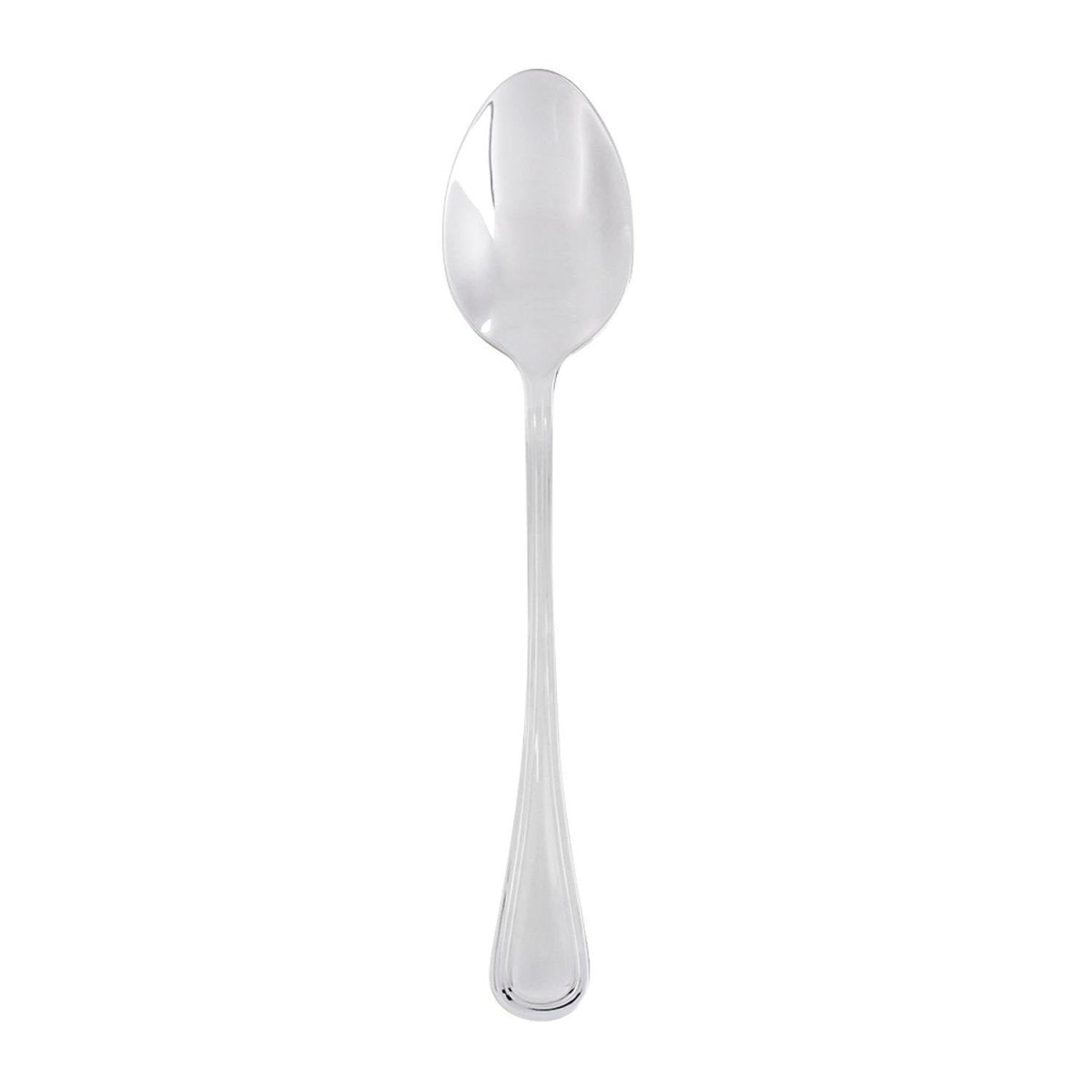 Turgla Flatware Elegance 7" Silver Stainless Steel Dessert/Soup Spoon 18/10 (Set of 12) (ETE966 - 15) - iFoodservice Online