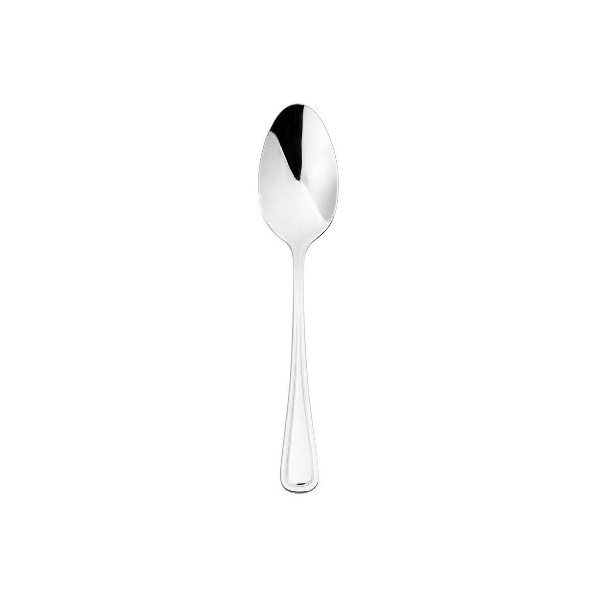 Turgla Flatware Elegance 7.75" Silver Stainless Steel Serving Spoon 18/10 (Set of 12) (ETE966 - 2) - iFoodservice Online