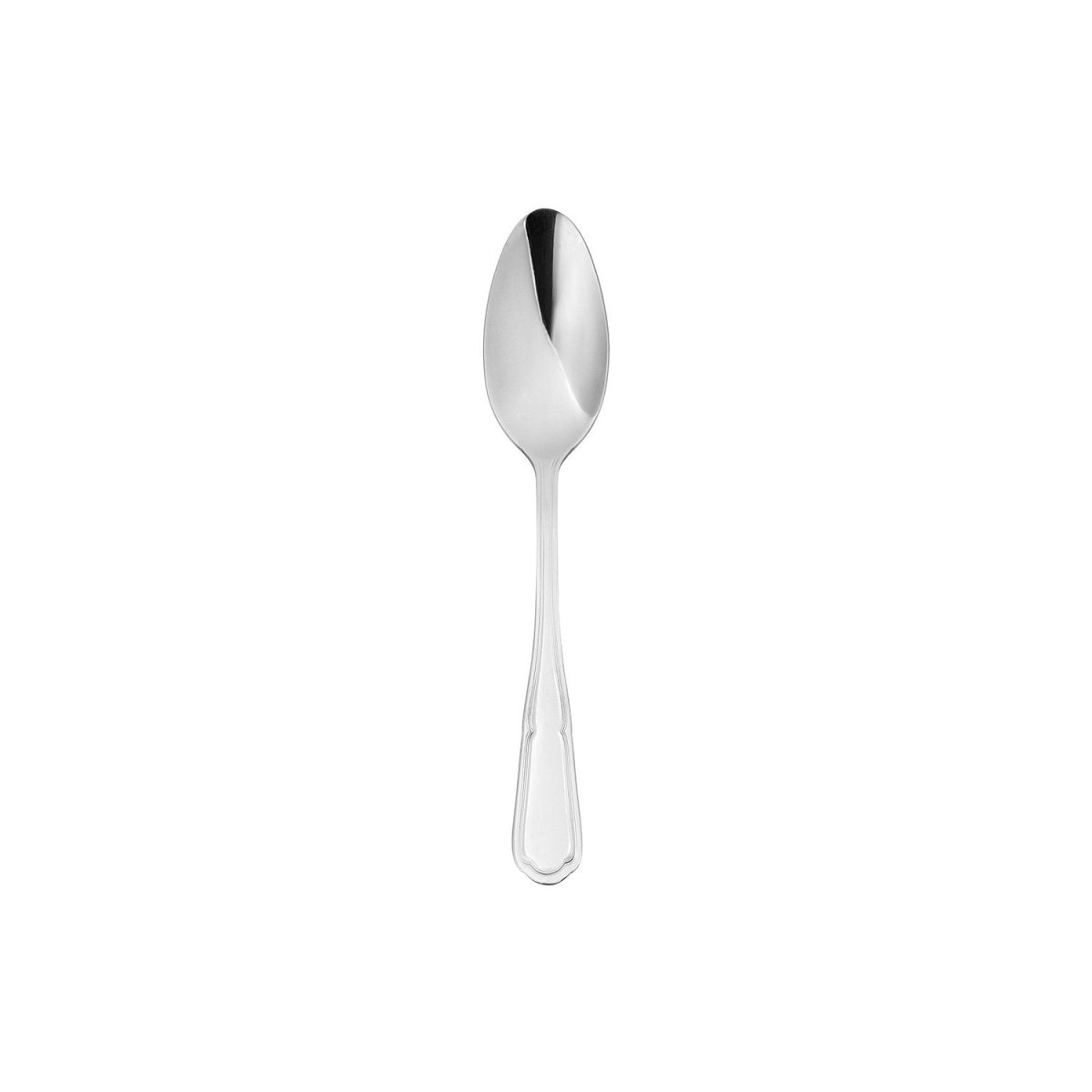 Turgla Flatware Ingres 7.25" Silver Stainless Steel Dessert/Soup Spoon 18/0 (Set of 12) (ETE1700 - 15) - iFoodservice Online