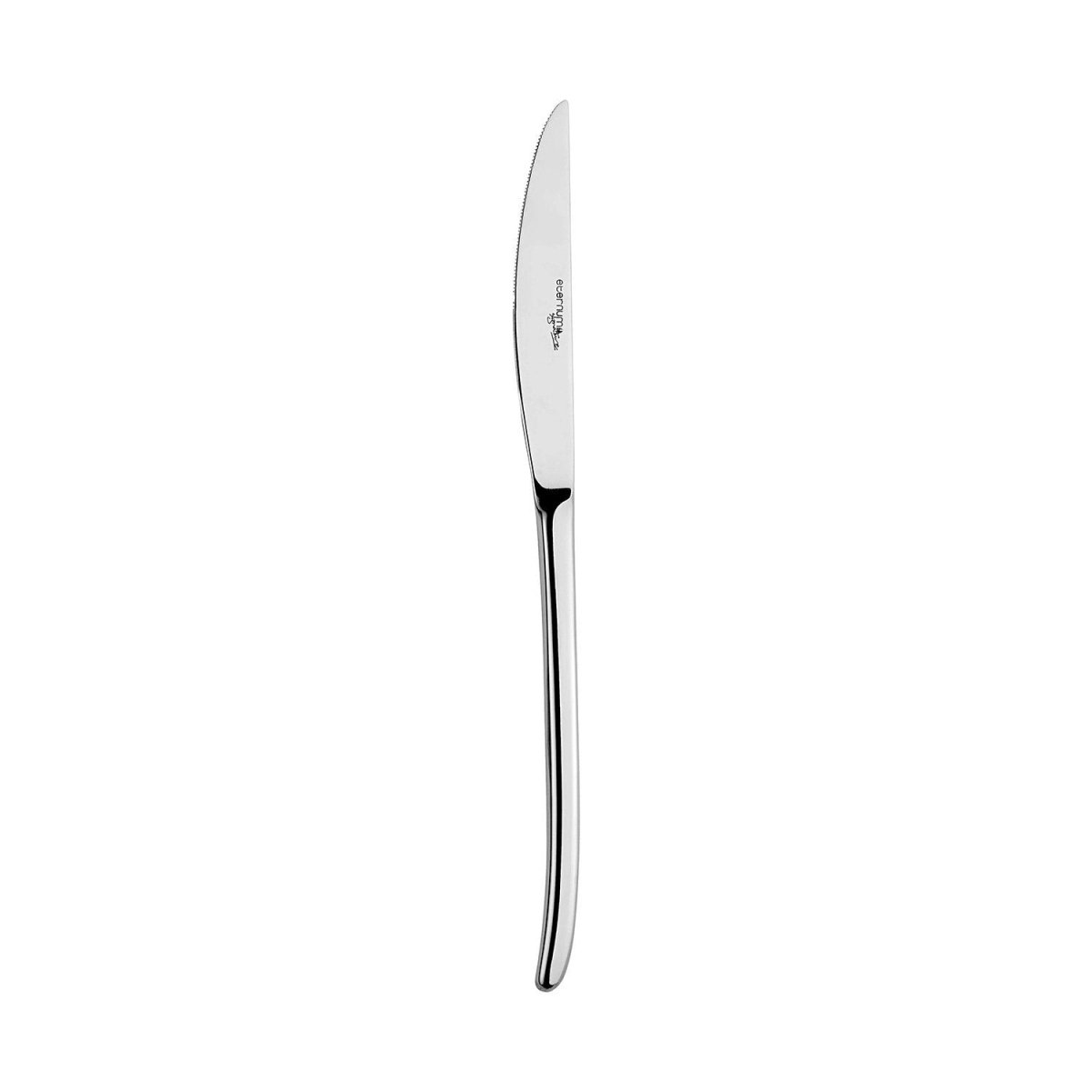 Turgla Flatware X - Lo 9.5" Silver Stainless Steel Dinner Knife Mono 18/10, Set of 12 (ETE3090 - 5) - iFoodservice Online