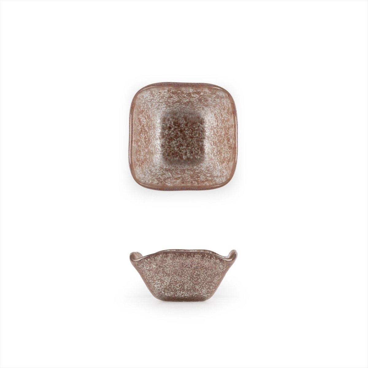 Turgla Fusion Glass Dinnerware 2.25" x 2.25" x h:1.5" 2 oz. Square Pink Purple Glass Ramekin, Set of 24 (02 - 047 - 06PPL) - iFoodservice Online